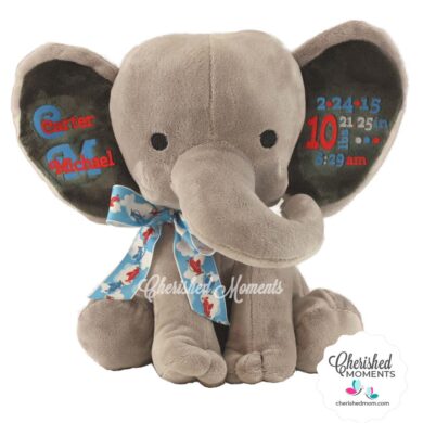 Elephant Birthdate Keepsake