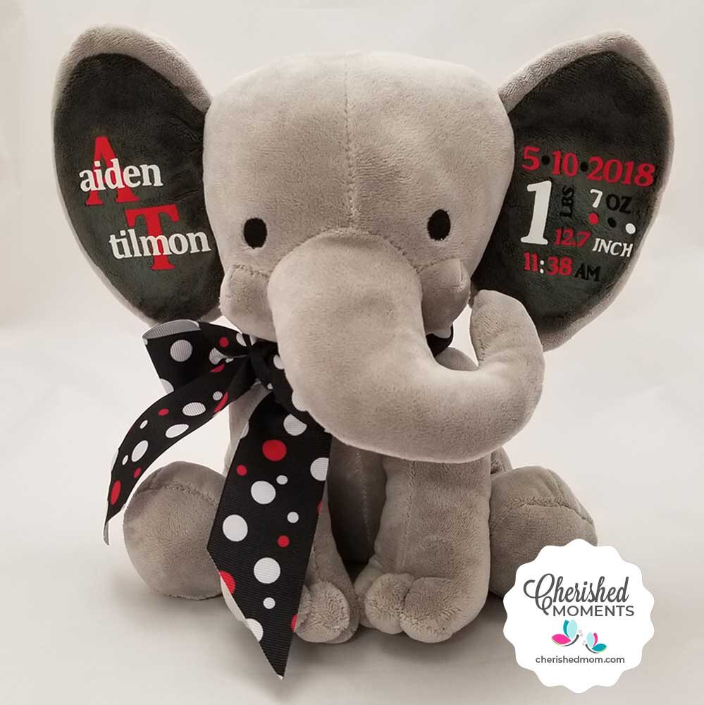 Elephant Birthdate Keepsake - Image 2