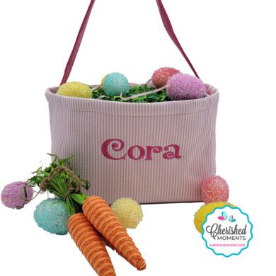 pink basket