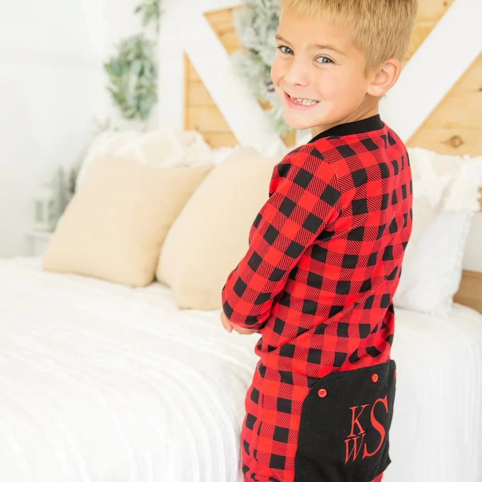 plaid pjs